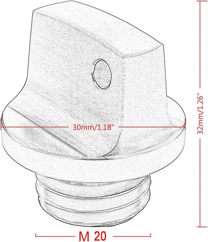 حشو الزيت أغطية لولبية دراجة نارية M20x2.5 سدادة لولبية سبائك الألومنيوم استبدال ل 250RR 600RR in Kuwait