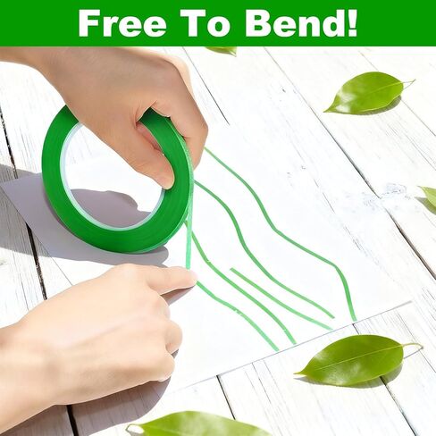 8 Rolls Green Pin Stripe Tape for Car, 1/8 Inch Width Thin Fine Line Masking Tape, Impermeable and Removable Pinstriping Tape for Painters Automotive DIY Car Auto Paint Wall Art (175 Yards Total) in Kuwait