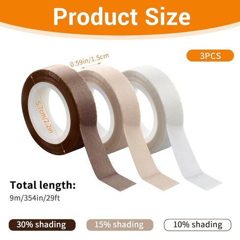 3 قطع شريط إضاءة LED، غطاء قناع خافت للضوء، 0.59 بوصة × 29 قدم، أشرطة توزيع LED، ملصق غطاء من الألياف الزجاجية باللون البيج والأبيض in Saudi Arabia