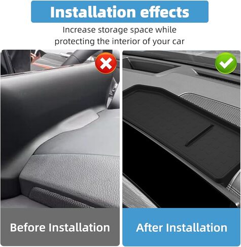 خلف صندوق تخزين الشاشة لشركة Hyundai Santa Fe 2024 2025 منظم وحدة التحكم المركزية صندوق تخزين لوحة القيادة مناسب للملحقات الداخلية للشاشة مقاس 12.3 بوصة in Kuwait