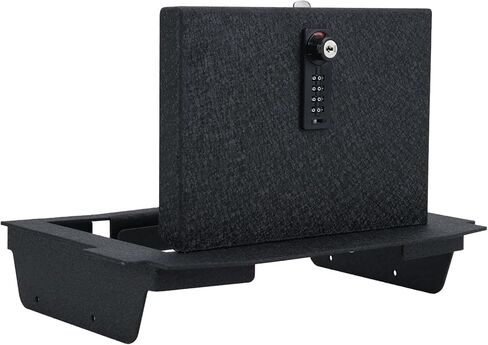 وحدة تحكم مركزية آمنة للمسدس، صندوق قفل آمن لوحدة التحكم داخل السيارة من WASAI متوافق مع دودج رام TRX 2021-2024، قفل بصمة الإصبع مع مفتاح احتياطي. in Kuwait