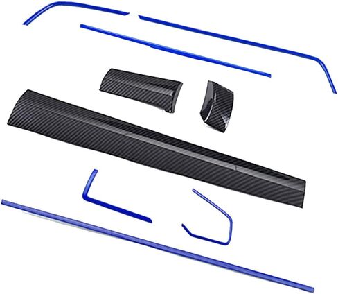 for Honda 10th Civic 2016 2017 2018 2019 2020 2021 ABS Engineering Plastics,Carbon Fiber Print Interior Center Consoles Instrument Panel Dashboard Trims Air Outlet Cover Accessories 9Pcs (RED) in Kuwait