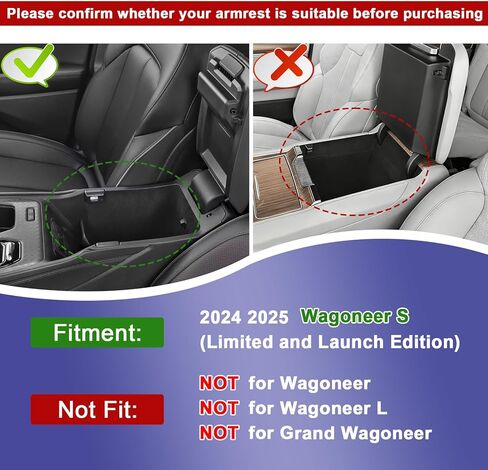 صينية تنظيم وحدة التحكم المركزية من RUNROAD متوافقة مع ملحقات Jeep Wagoneer S لعام 2024 2025، وإدراج صندوق تخزين مسند الذراع لـ Wagoneer S إصدار محدود من حامل العملات المعدنية لوحدة التحكم الوسطى in Saudi Arabia