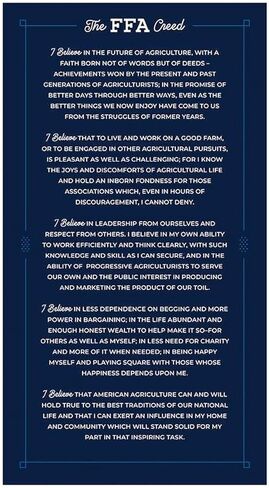 Riley Blake - FFA Forever Blue 2 - P15855 Panel 24" FFA Creed Panel in Saudi Arabia