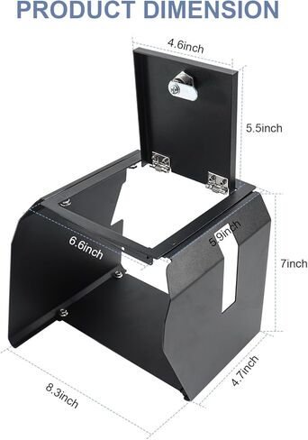 صندوق أمان بقفل وحدة التحكم المركزية متوافق مع Jeep Wrangler JL 4XE 2018-2025 لملحقات Gladiator JT الداخلية ومسند الذراع ودرج منظم الأمان مع كلمة مرور مجمعة مكونة من 3 أرقام in Kuwait