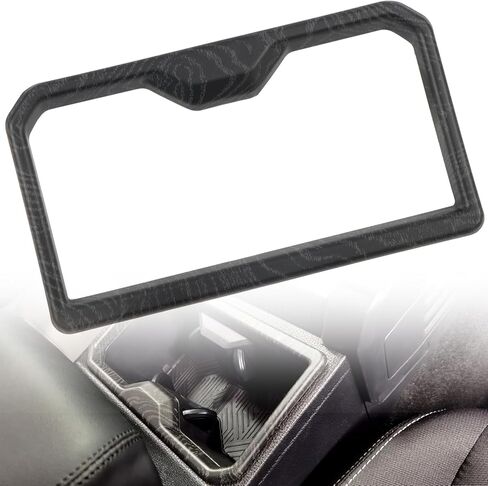 HIGH FLYING for Tacoma 2024 2025 2026, 4Runner 2025 2026 Car Interior Accessories Center Console Dashboard A/C Vent Overlay Cover Trim ABS Black Wood Grain (Front Water Cup Holder) in Saudi Arabia