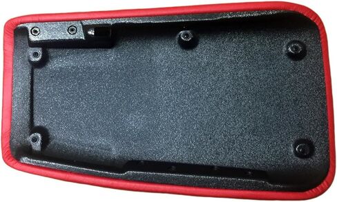 C5 Corvette Center Console Pad Lid Torch Red Leather with Black Cross Flag Embroidered Emblem Fits: All 97 Through 04 Corvettes in Kuwait