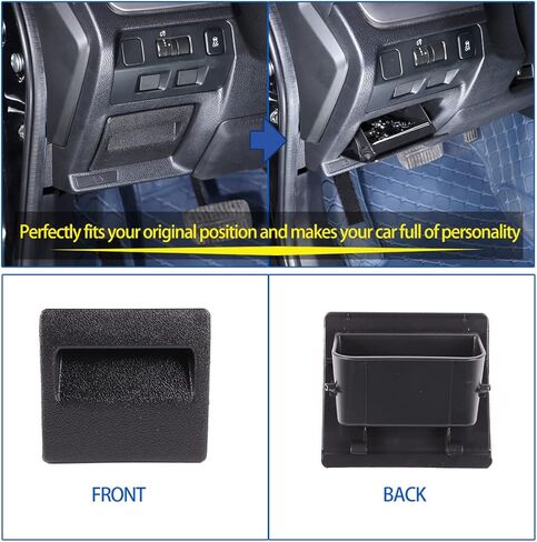 صندوق تخزين الصمامات متوافق مع Subaru Impreza XV/Crosstrek Forester Legacy Outback WRX STI Ascent، صندوق الصمامات ABS لمقعد السائق، صينية تخزين داخلية للعملات المعدنية، قطعة واحدة in Saudi Arabia