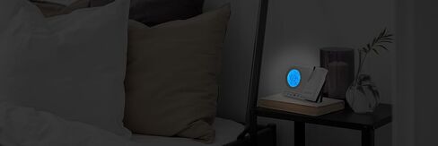 Bulova Clocks B1378 Galaxy Projection Alarm Clock – LCD Display with Time, Day, Month, Temperature, Dual Alarms, Snooze, Blue Backlight, Continuous Ceiling/Wall Projection in Saudi Arabia