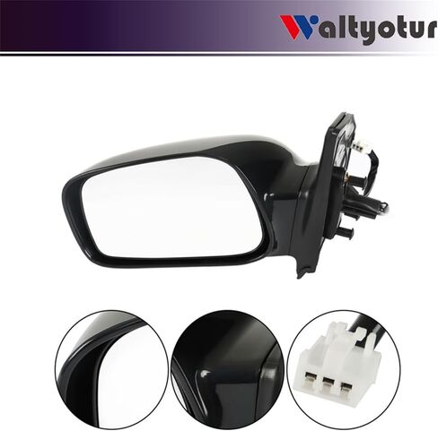 waltyotur Left Rearview Mirror Power Paintable Replacement for TO1320178 Replacement for Corolla 2003-2008 in Kuwait