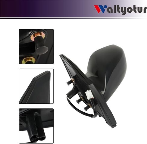 waltyotur Left Rearview Mirror Power Paintable Replacement for TO1320178 Replacement for Corolla 2003-2008 in Kuwait