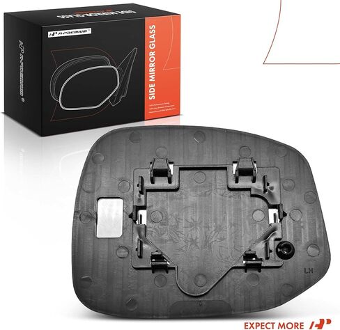 A-Premium Left Driver Side Non-Heated Mirror Glass with Backing Plate - Compatible with Honda Civic 2012 2013 - Exterior Side View Flat Mirror in Saudi Arabia
