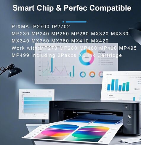 210XL 211XL Remanufactured Ink Cartridge Replacement for Canon 210XL 211XL Black Color use for PIXMA MX410 IP2700 IP2702 MP240 MP250 MP495 MX340 Printer High Pages Combo Ink Cartridge in Saudi Arabia