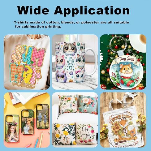 Sublimation Ink for Eco Tank ET2400 ET-2800 ET2720 ET2760 ET2750 ET4800 ET-2803 ET-2850 Printers Heat Press Transfer on T-Shirt Custom Mug, (4x100ml BK C M Y) in Kuwait