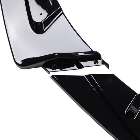 حافة مصد أمامي جديدة متوافقة مع Hyundai Elantra Limited SE SEL 2021 2022 2023 4 أبواب سيدان طقم الجسم - سبويلر أمامي رياضي أسود لامع 3 قطع in Kuwait