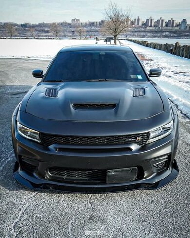 Front Bumper Lip Splitter For 2020-2023 Dodge Charger Widebody 3pcs (Gloss Black) in Saudi Arabia