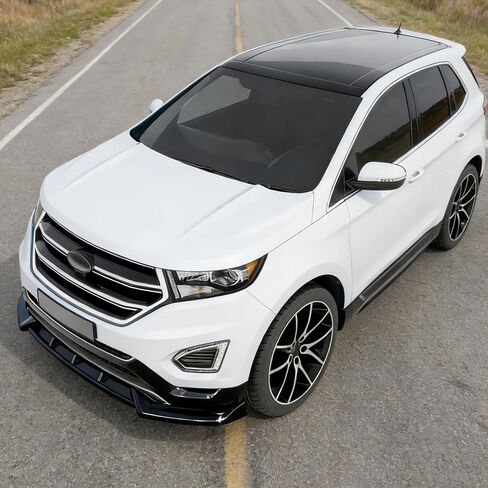 STSEV01 Front Bumper Lip Splitter Spoiler Fit for Ford Edge 2015 2016 2017 2018 Accessories SE/SEL/Titanium, 3pcs Air Dam Chin Body Kit Underbody Lip (Gloss Black) in Kuwait