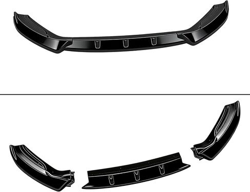 STSEV01 Front Bumper Lip Splitter Spoiler Fit for Ford Edge 2015 2016 2017 2018 Accessories SE/SEL/Titanium, 3pcs Air Dam Chin Body Kit Underbody Lip (Gloss Black) in Kuwait