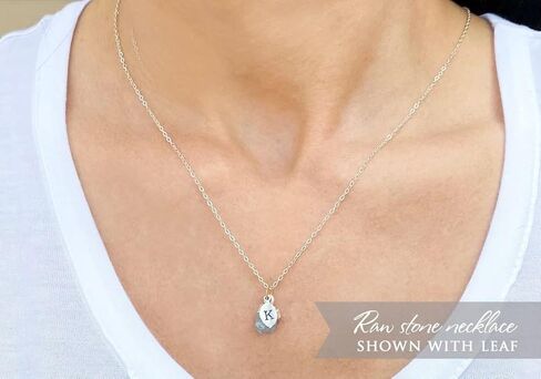 Raw Birthstone Necklace, Bridesmaid Gift, Layering Necklace. Healing Crystal Necklace in Saudi Arabia