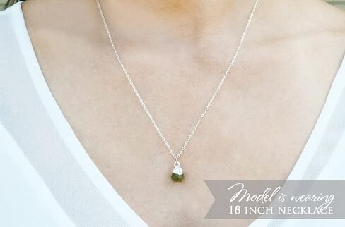 Raw Birthstone Necklace, Bridesmaid Gift, Layering Necklace. Healing Crystal Necklace in Saudi Arabia
