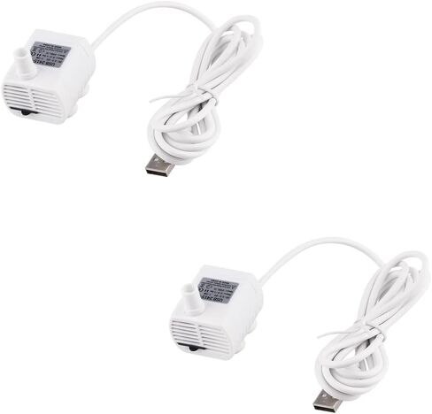 DRIEW 3W DC 3.5-8V USB مضخة مياه مع سلك الطاقة ، 3 حزمة شمسية صغيرة الغرض ، بدون فرش ، مقاومة للماء (مضخة المياه USB بيضاء) in Kuwait