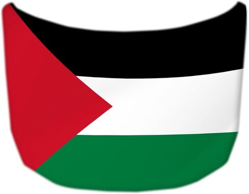 علم فلسطين غطاء غطاء محرك السيارة 3.5X5Ft غطاء محرك السيارة الفلسطيني راية الأقمشة المرنة مركبات مقاومة للرياح تزيين الأعلام in Kuwait