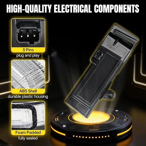 Passenger Side Mirror Light Lamp for Ford F150 2015-2020, Right LED Turn Signal Light Mirror Indicator Lamps - Original Fitment F Series in Kuwait