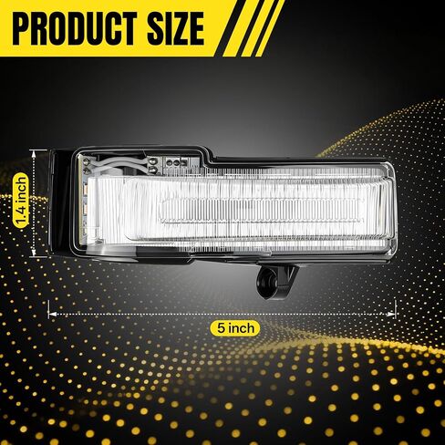 Passenger Side Mirror Light Lamp for Ford F150 2015-2020, Right LED Turn Signal Light Mirror Indicator Lamps - Original Fitment F Series in Kuwait