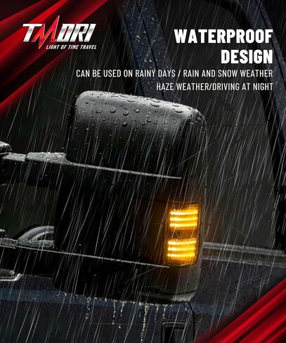 مصابيح LED للمرآة الجانبية - 96LED ثنائي اللون للتشغيل / الانعطاف أضواء الإشارة عدسة مدخنة متوافقة مع 2008-2016 Fo-rd F250 F350 F450 F550 Super Duty in Kuwait