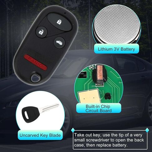 X AUTOHAUX 2 مجموعة 315 ميجا هرتز KOBUTAH2T دخول بدون مفتاح عن بعد الإشعال المستجيب مفتاح فوب لهوندا أكورد 1998-2002 ل أكورا TL 1999-2003 13 رقاقة 4 أزرار 2 قطعة in Kuwait