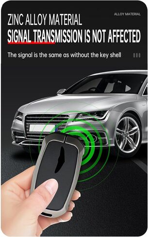 غطاء مفتاح معدني مناسب لـ Genesis GV60 GV80 G70 G90 2025 2024 2023 حافظة مفتاح التحكم عن بعد ملحقات حماية المفاتيح مع سلسلة مفاتيح سوداء in Kuwait