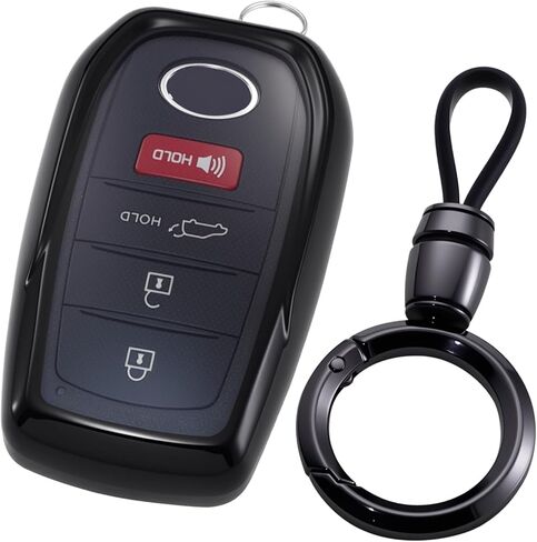 Lcyam مفتاح فوب غطاء مفتاح السيارة واقية كم يناسب لتويوتا Rav4 هايلاندر 4 عداء تاكوما تندرا كورولا كامري in Kuwait