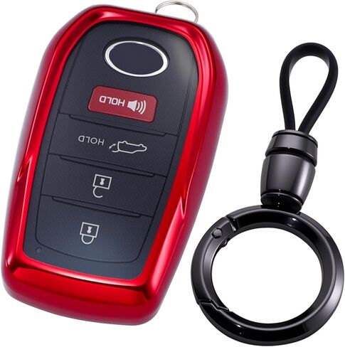 Lcyam Key Fob Cover Car Key Protective Sleeve Fits for Toyota Rav4 Highlander 4Runner Tacoma Tundra Corolla Camry in Kuwait