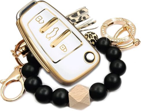 لأودي مفتاح فوب غطاء القضية ، قسط بولي TPU الحماية الكاملة مفتاح قذيفة fori A1 A3 Q3 Q7 R8 A6L TT الوجه مفتاح 3 أزرار حامل in Kuwait