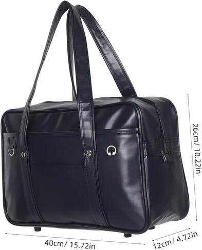LIFKOME PU Uniform Bag for Daily Commuting Stylish and Unisex Shoulder Tote with Carrying Straps for Men and Women for Outdoor Activities and Office Use in Saudi Arabia