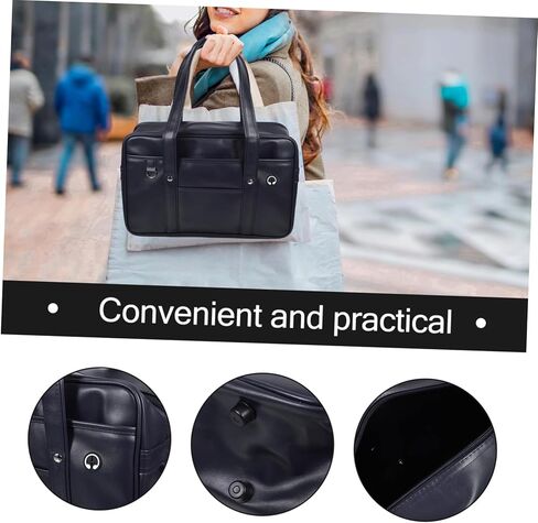 LIFKOME PU Uniform Bag for Daily Commuting Stylish and Unisex Shoulder Tote with Carrying Straps for Men and Women for Outdoor Activities and Office Use in Saudi Arabia