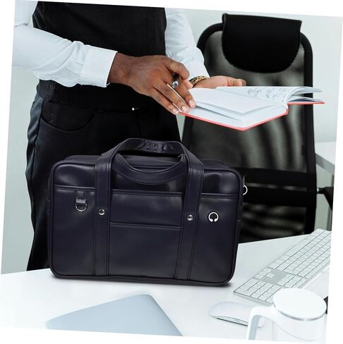 LIFKOME PU Uniform Bag for Daily Commuting Stylish and Unisex Shoulder Tote with Carrying Straps for Men and Women for Outdoor Activities and Office Use in Saudi Arabia