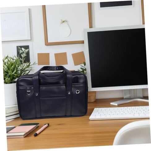 LIFKOME PU Uniform Bag for Daily Commuting Stylish and Unisex Shoulder Tote with Carrying Straps for Men and Women for Outdoor Activities and Office Use in Saudi Arabia