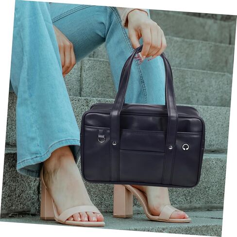 PU Uniform Bag for Laptops Versatile Dual Carrying Tote with Straps for Daily and Outdoor Use for School and Business Activities in Saudi Arabia