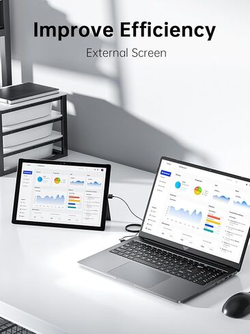 جهاز كمبيوتر محمول 16 جيجابايت DDR4 ، 512GB SSD مع معالج Intel N97 ، شاشة 1080p FHD ، Windows 11 ، WiFi ، BT5.0 ، USB3.2 ، Type-C ، 38WH Battery in Kuwait