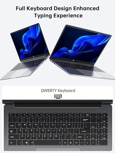 جهاز كمبيوتر محمول 16 جيجابايت DDR4 ، 512GB SSD مع معالج Intel N97 ، شاشة 1080p FHD ، Windows 11 ، WiFi ، BT5.0 ، USB3.2 ، Type-C ، 38WH Battery in Kuwait