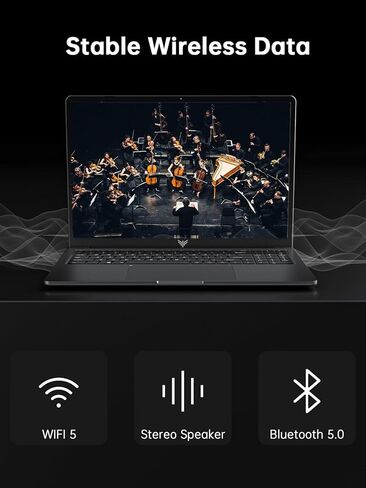 جهاز كمبيوتر محمول 16 جيجابايت DDR4 ، 512GB SSD مع معالج Intel N97 ، شاشة 1080p FHD ، Windows 11 ، WiFi ، BT5.0 ، USB3.2 ، Type-C ، 38WH Battery in Kuwait