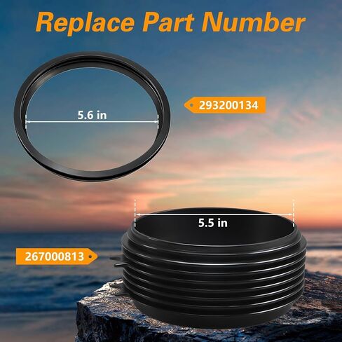 Motorboat Jet Pump Wear Ring & Impeller Jet Pump Seal Compatible with Seadoo SPARK 2UP 3UP TRIXX 2UP 3UP Replace#: 267000813 293200134 in Kuwait