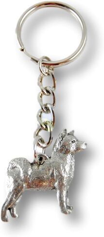 Akita George Harris Pewter Keychain in Saudi Arabia