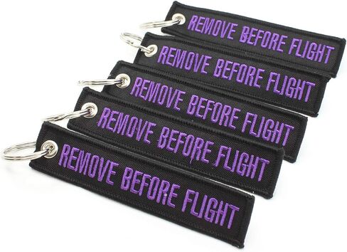 Rotary13B1 - Remove Before Flight - Keychain - Black/Purple - 5pcs in Saudi Arabia