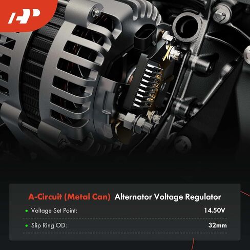 A-Premium 14V Alternator Voltage Regulator Compatible with Fiat 124 & Mercedes-Benz W111 & Volvo & Volkswagen & Ferrari & Ford & Lamborghini & Lancia & NSU & Opel & Pininfarina & Puch & Seat & Suzuki in Saudi Arabia