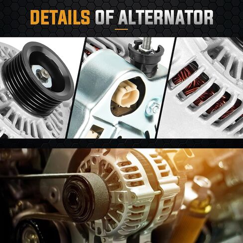 New Alternator for Jeep TJ 4L 2001-2002, for Jeep Wrangler 4L 2001-2002 Replace# 400-52312, AND0255, 121000-3810, 13907 in Saudi Arabia