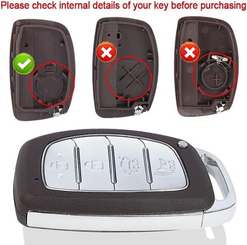 Beefunny 2 Replacement Remote Key Fob Shell Case for Hyundai Tucson Elantra Ioniq Sonata 2014-2020 FCC ID: TQ8-FOB-4F03 TQ8-FOB-4F28 TQ8-FOB-4F11,Just Empty Key Shells in Saudi Arabia