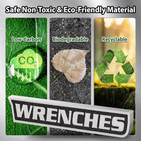 12 Pack of Magnetic Tool Box Labels, 3D-Printed Toolbox Labels, General Tool Box Organize Accessories, Toolbox Magnetic Labels, Reusable Labels, for Steel Toolboxes, Carts, Drawers, and Cabinets in Kuwait