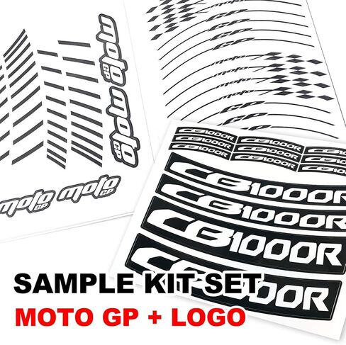 MC MOTOPARTS 17 inch Wheel Rim Stickers Decals Vinyl Glossy AA02 Compatible with YZF R6 99-24 09 10 11 12 13 14 15 16 17 18 19 20 21 22 23 24 (WHITE) in Saudi Arabia
